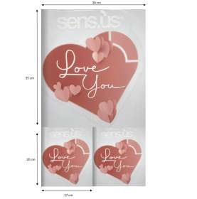Türaufkleber (Sticker) Sens.us Love You