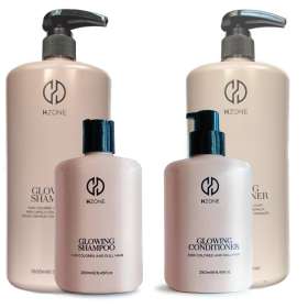 H.Zone Glowing Shampoo / Conditioner mit ARGAN